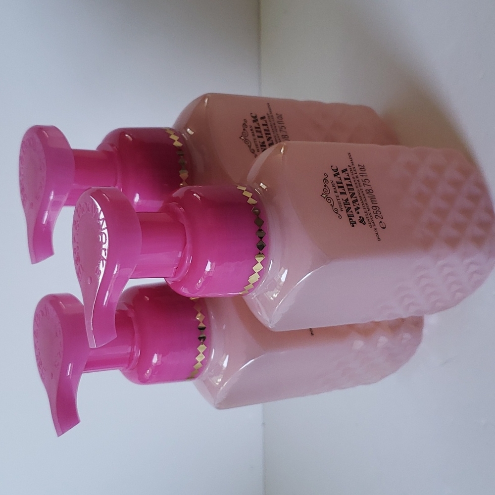 3 Bath & Body Works PINK LILAC & VANILLA Gentle Foaming Hand Soap - Picture 4 of 4